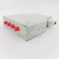 Quality 4 Core FC DIN Rail Fiber Optical FTTH Terminal Box Splice Box for sale