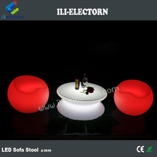 Quality Muti Color RGB LED Light Cocktail Table , Waterproof Light Up Bar Furniture for sale