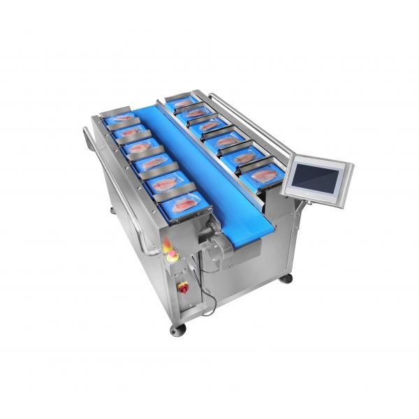 Quality TOUPACK 12 Head 30WPM Belt Weigher System Conveyor Belt Weigher For Sea Food for sale