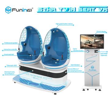 Quality Sheet Metal Material VR Egg Chair Simulator Game Machine ACS SGS SASO for sale