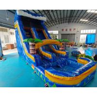 China 0.55mm PVC Inflatable Pool Water Slide Playground Jump Bouncer factory