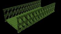China High Performance Temporary Modular Bridge Design And Fabrication With Green Painting / HDG Surface factory
