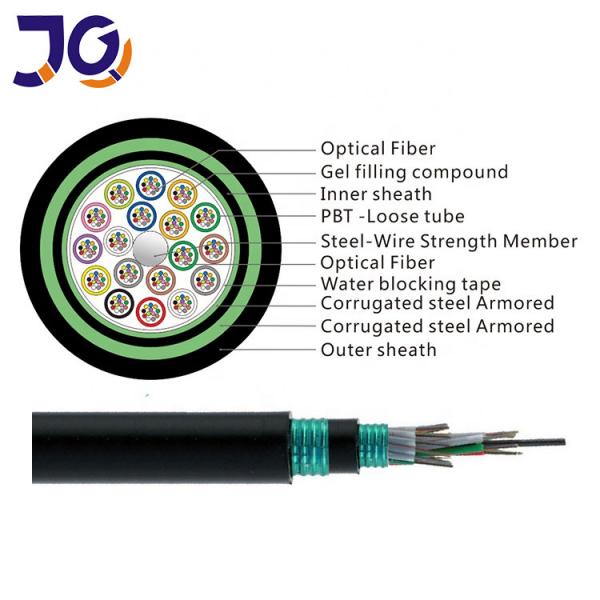 Quality 216 Cores Underground Fiber Optic Cable for sale