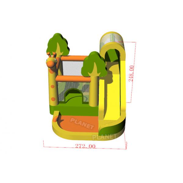Quality Commercial Adult Inflatable Giraffe Bouncy Castle With Air Blower for sale
