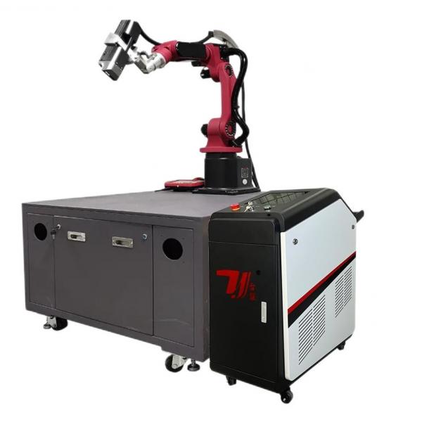 Quality Robot Automatic Fiber Laser Cleaning Machine For Rust Oil Paint Remover for sale