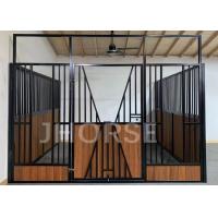 China Easy Feeding System Dark Color Horse Stall Fronts For Pony factory