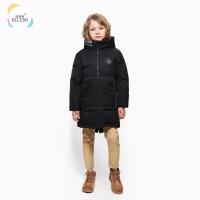 China Cheap Boys Clothes Winter Keep Warm Coat Go Outdoors Windproof Padded Kids Winter Long Boys Hooded Down Jacket factory