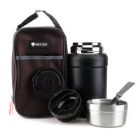 China Double Wall Vacuum Insulated Food Container Pots Food Flask Warmer Thermos Food Jar Lunch Box 800ML factory