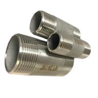 China BOE Threaded Stainless Steel Barrel Nipple 6 Inch Length for sale
