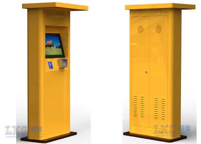 Quality Interactive Touch Screen Half Outdoor Kiosk Waterproof With TFT LCD Monitor for sale