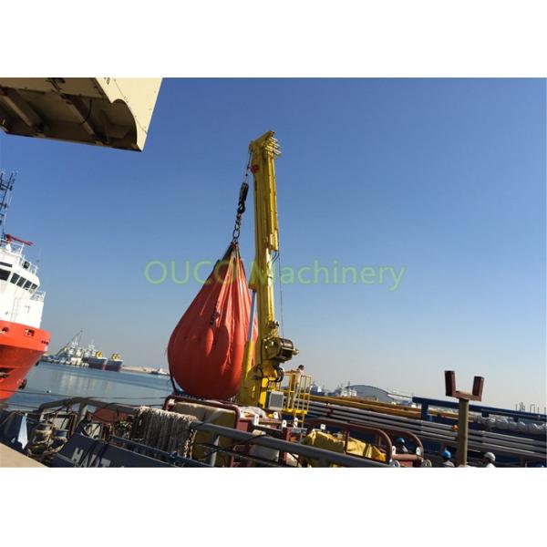 Quality Steel Telescopic Boom Crane , Hydraulic Marine Pedestal Crane Loading Cargoes for sale
