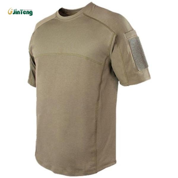 Quality wholesale men's Anti-static crew neck customized color battle T-shirt for sale