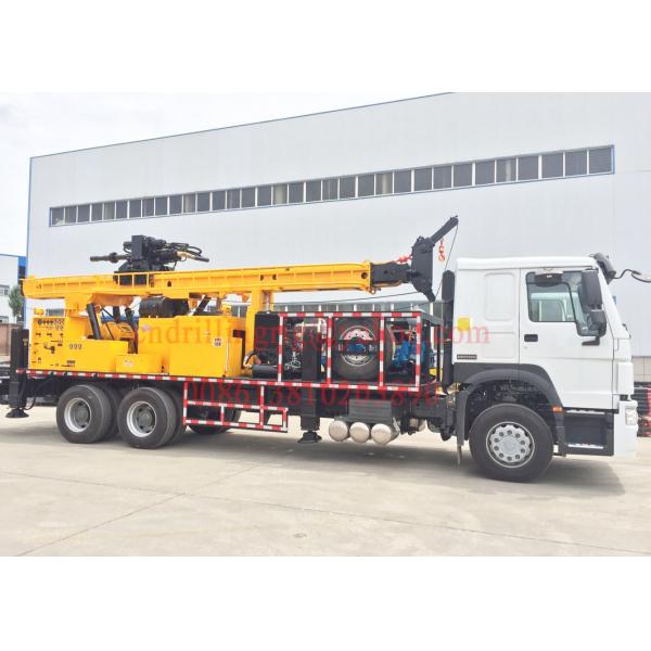 Quality Rotary Mobile Borehole Drilling Machine , Truck Mounted Water Well Drilling Equipment for sale