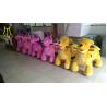 China Hansel children play game coin operated ride on plush animal scooter factory