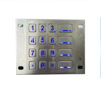 China Self Service Kiosk Waterproof SS304 Backlit Number Pad With 16 Keys factory