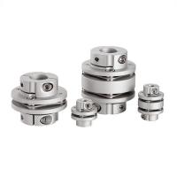 Quality Aluminium Servo Motor Shaft Coupler 5mm To 8mm 10mm Double Diaphragm Clamp for sale