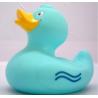 China Dot Painting Multi Colored Rubber Ducks Toy , Custom Mini Blue Rubber Ducks RoHS factory