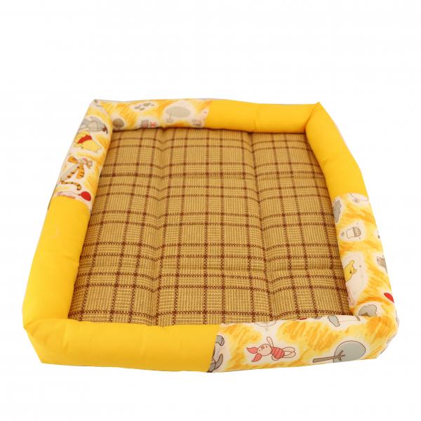 Quality 34 32 26 inch Comfortable Pet Bed couch Summer Rattan Mat Fabric 3D Structure Moisture Ventilation for sale