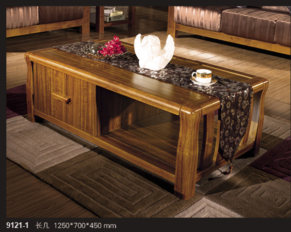 china Modern Wooden Living room set/solid wood tea table/long table