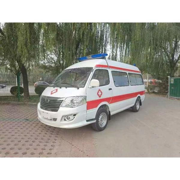 Quality Jinlong Medical Emergency Ambulance Gasoline 7 Seats 4×2 for sale