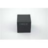 China Simple Luxury Jewellery Packaging Boxes Black Matt Touch Paper External factory