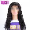China Brazilian Hair Deep Curly Lace Front Wig , Fashion Natural Hair Wig With Baby Hair factory