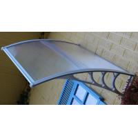 China Fashionable Solid Polycarbonate Awning , Patio Door Canopy Aluminum Bracket factory