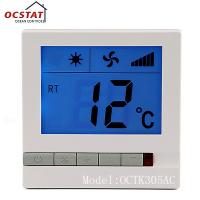 China 230 VAC White Color Air Conditioner Temperature Control Floor Heating Room Thermostat for sale