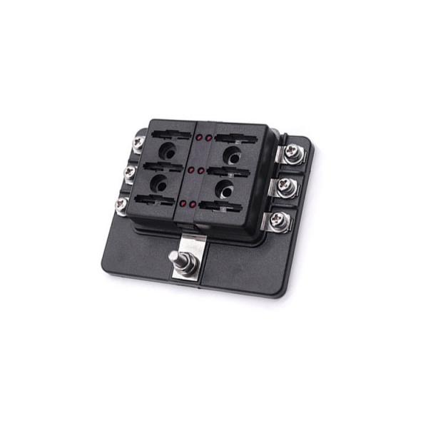Quality R3-76-07-3L106 6 Way Blade Fuse Blocks Circuit with Blow Indicator R3-76 Fuse for sale