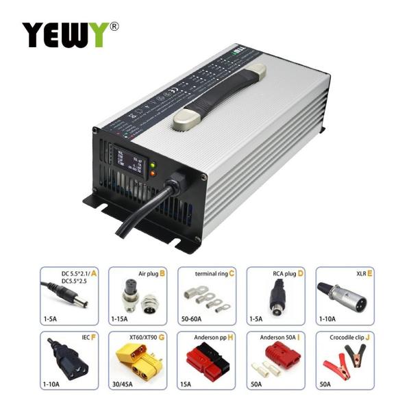 Quality 108V 10A 8A 120V Bluetooth Battery Charger Intelligent Portable for sale