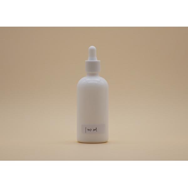 Quality Personal Care Essential Oil Dropper Bottles , White 100ml Glass Dropper Bottles for sale