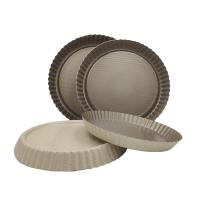 China Durable Aluminum Alloy Pie Pan Round Cake Pans For Le Creuset Pie Dish factory