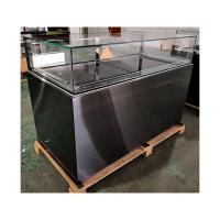 China Black Titanium Chocolate Display Refrigerator With LED Inside Two Drawers factory