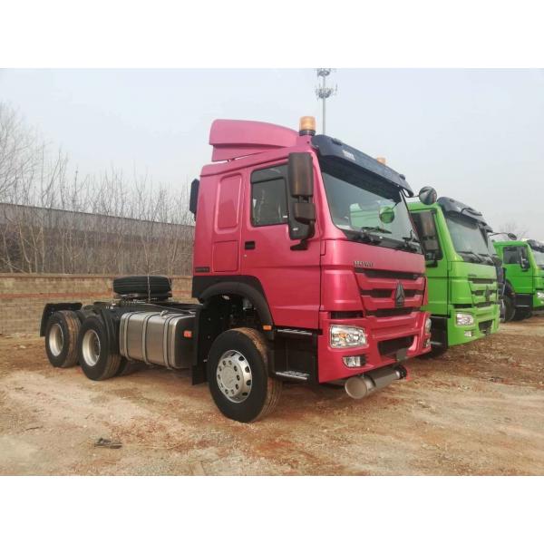 Quality 6x4 10 Wheeler Tractor Trailer Truck With  German ZF Steering 400L Oil Tank for sale