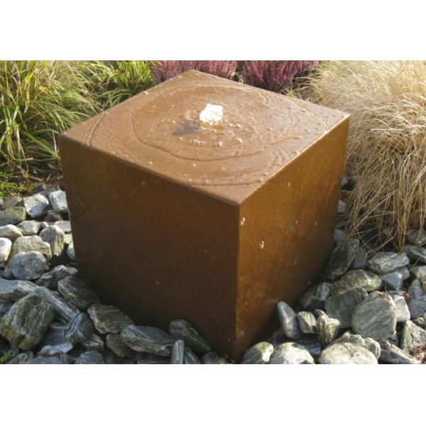Quality Metal Yard Art Corten Steel Water Table , Durable Corten Steel Water Fountain for sale