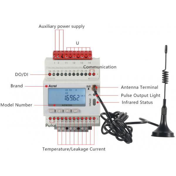 Quality Acrel ADW300 Lora Smart Meter / 380V Bluetooth Energy Meter for sale