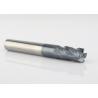 China Long Cutting Length Solid Carbide Ball Nose End Mills HRC45 / 50 For Milling factory