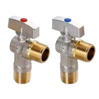 China Safety DN20-NPT Plumbing Angle Valve Triangle Angle Valve 1/2inch factory