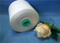 China 100% Spun Polyester Thread Sewing Yarn 1.25KGS / Cone , Raw White factory