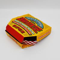 China E Flute Pizza Delivery box Corrugated Pizza Box Cmyk Custom Printed Tailored foold delivery box factory