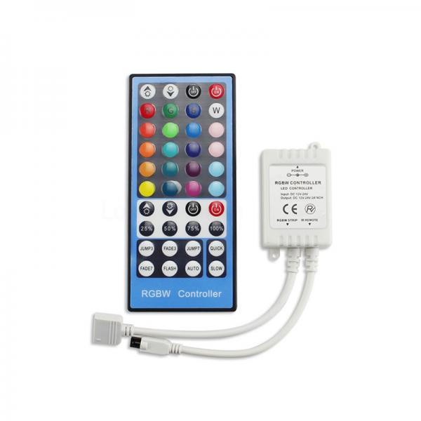 Quality 40 Key RGBW Smart LED Strip Controller 5 Pins IR Remote Control For SMD 5050 for sale