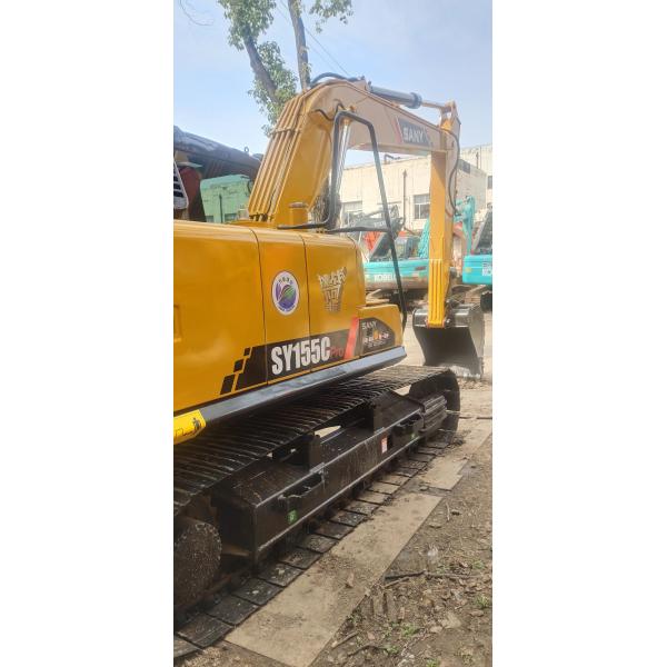 Quality 15 Ton Used Construction Machinery Sany SY155 Excavator With Isuzu Engine for sale