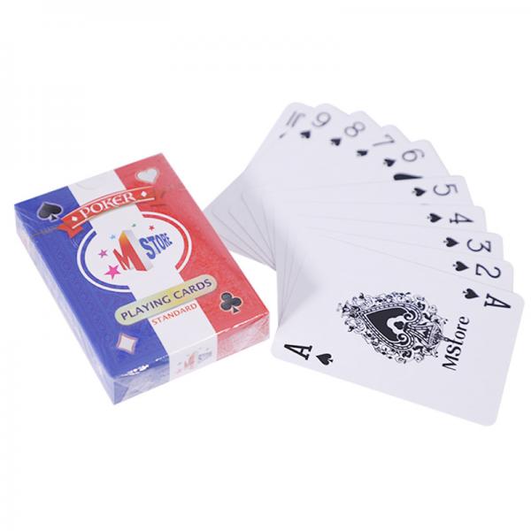 Quality Pantone Color 54 Paper Playing Cards With 4 Suits Custom Logo for sale