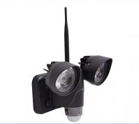 China 720P 1.4MP Wifi Security Camera Wireless DVR LED Light Lamp With PIR Motion Detection factory