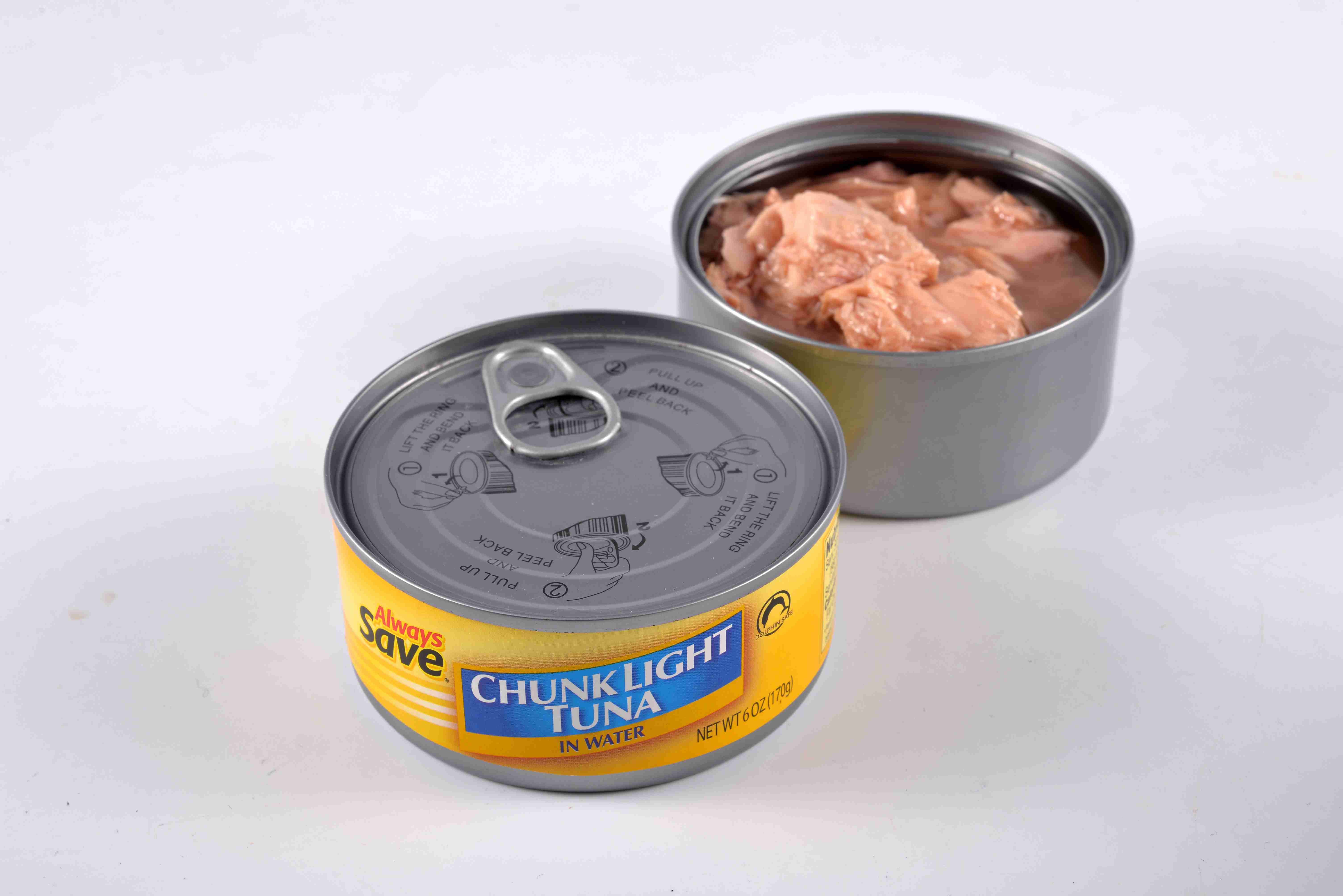 China Canned Bonito Tuna Chunk / Shredded In Vegetable Oil China Canned Tuna Fish factory