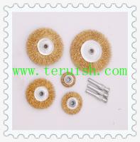 China Crimped Wire Small Flat Wheel Brushes TRC02 factory