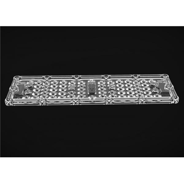 Quality Rectangular Type LED Light Lens 64 In 1 80*150 Degree Lighting Angle With Heat Sink for sale