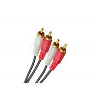 China Round Wire RCA Audio Cable , Audio Video Cables 2RCA 3RCA Cable 2R / 3R for sale