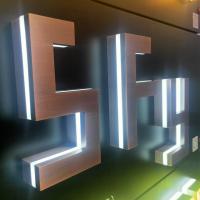 China 3d Acrylic And Stainless Steel Channel Letter Sign Custom Led Letter Sign Backlit Channel Letter Sign factory