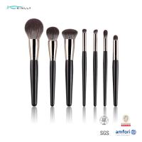 china 7PCS Makeup Brush With Synthetic Hair ,Rose Gold Ferrule Cosmetic Brush ,Wooden
